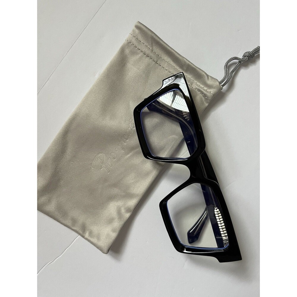 Pro-Active Blue Blocking Oversized glasses and Carrying Bag On Trend!!